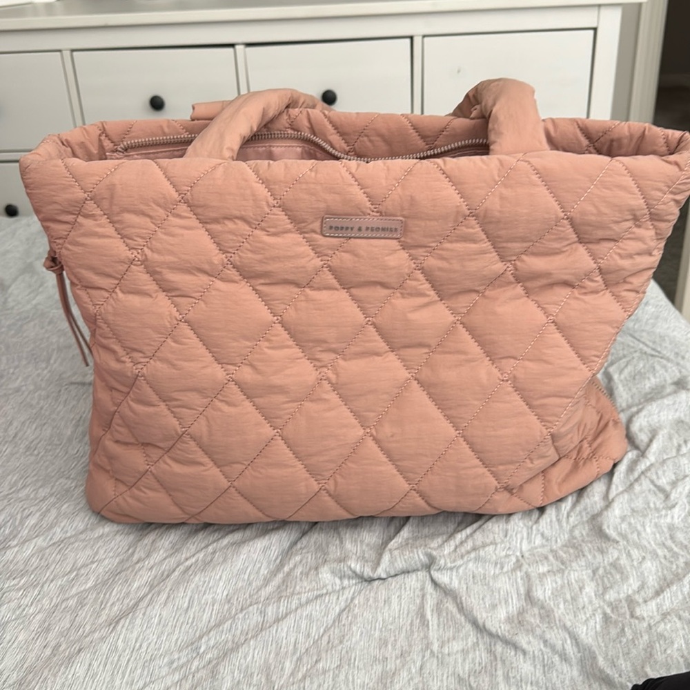 Poppy & Peonies large tote bag 
Great for travel